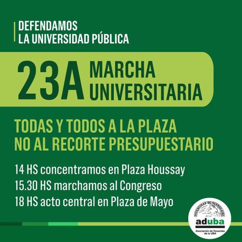 Marcha Federal Universitaria - ADUBA