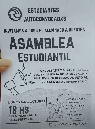 Asamblea estudiantil UNLAM