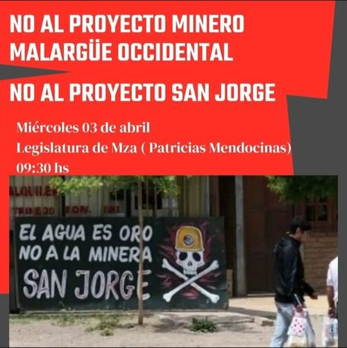 No al proyecto minero Malargüe Occidental 