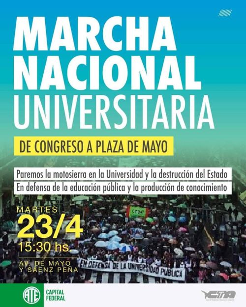 Marcha Federal Universitaria - ATE CABA