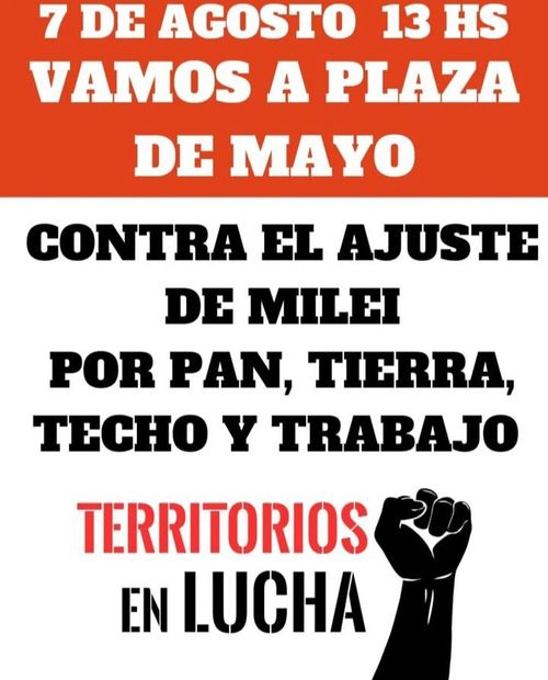 TODXS A LA PLAZA CONTRA EL AJUSTE DE MILEI