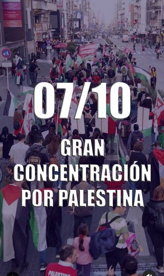 Gran concentración por Palestina