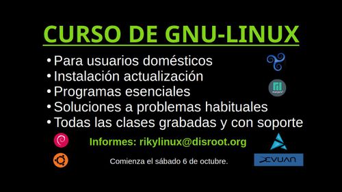 Curso de Gnulinux para Novatos, o usuarios domesticos On Line